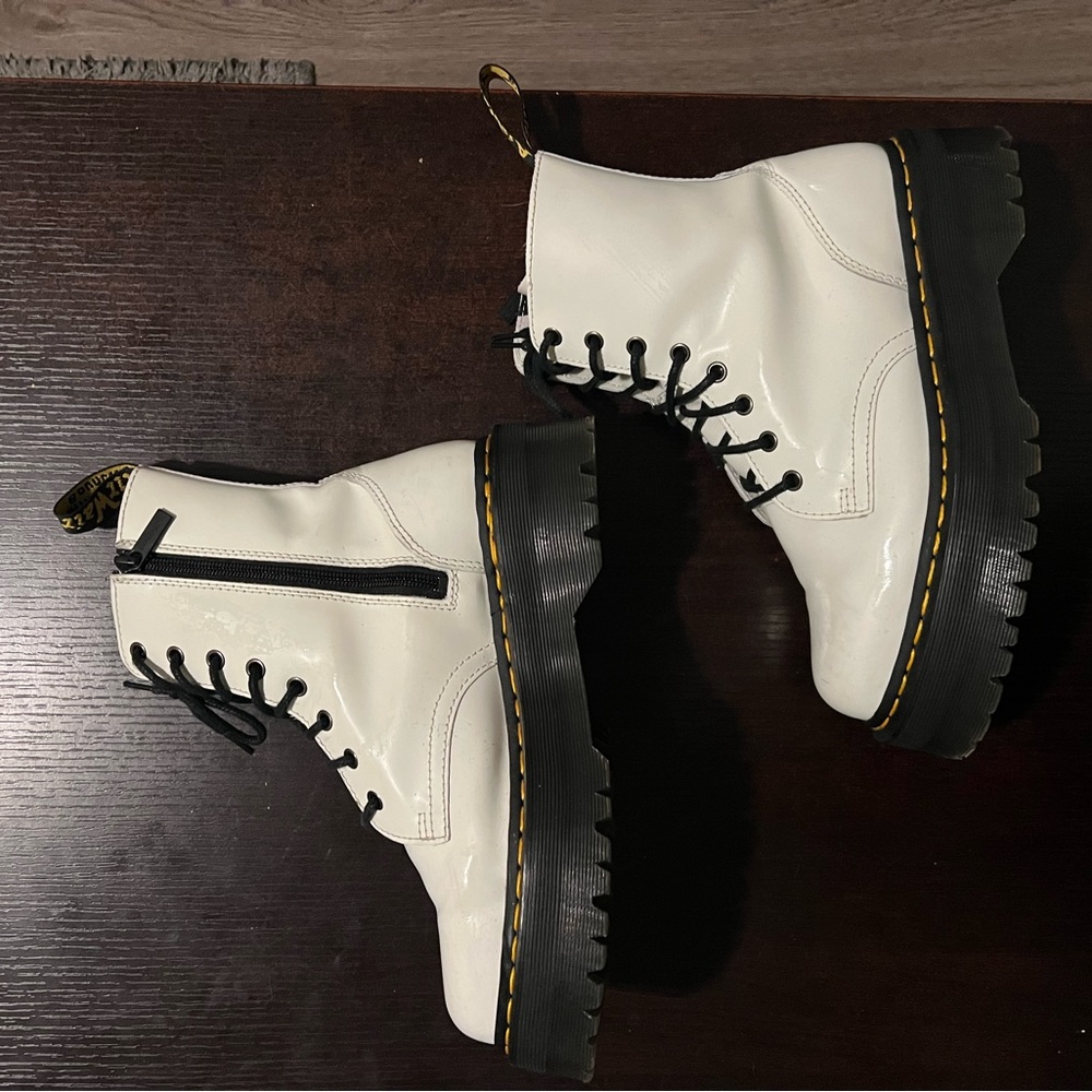 White jaden doc martens